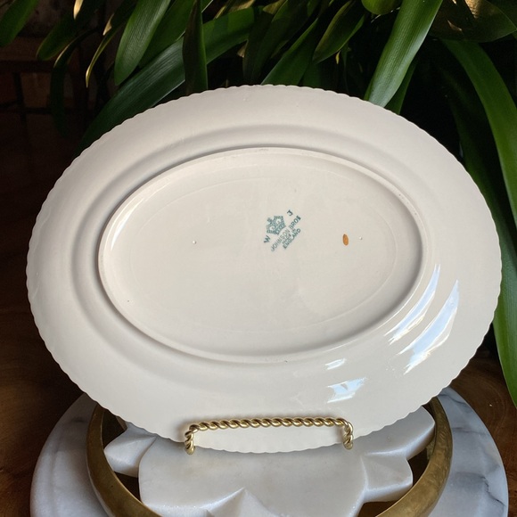 Antique 1910’s Johnson Brothers JB519 Platter Old English Ironstone England Rare - Picture 9 of 10